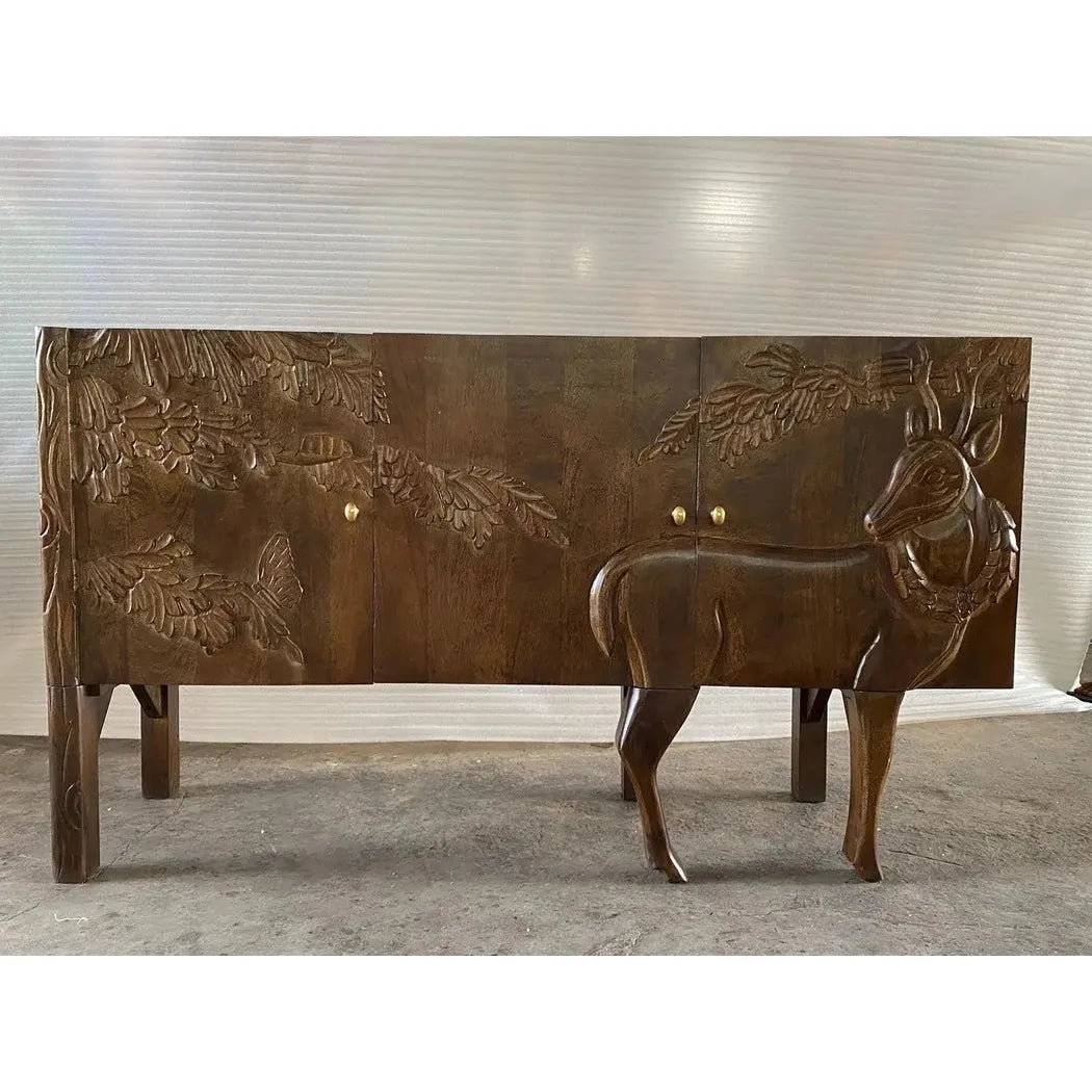 Mother Nature 60" Sideboard Deer Front Doors