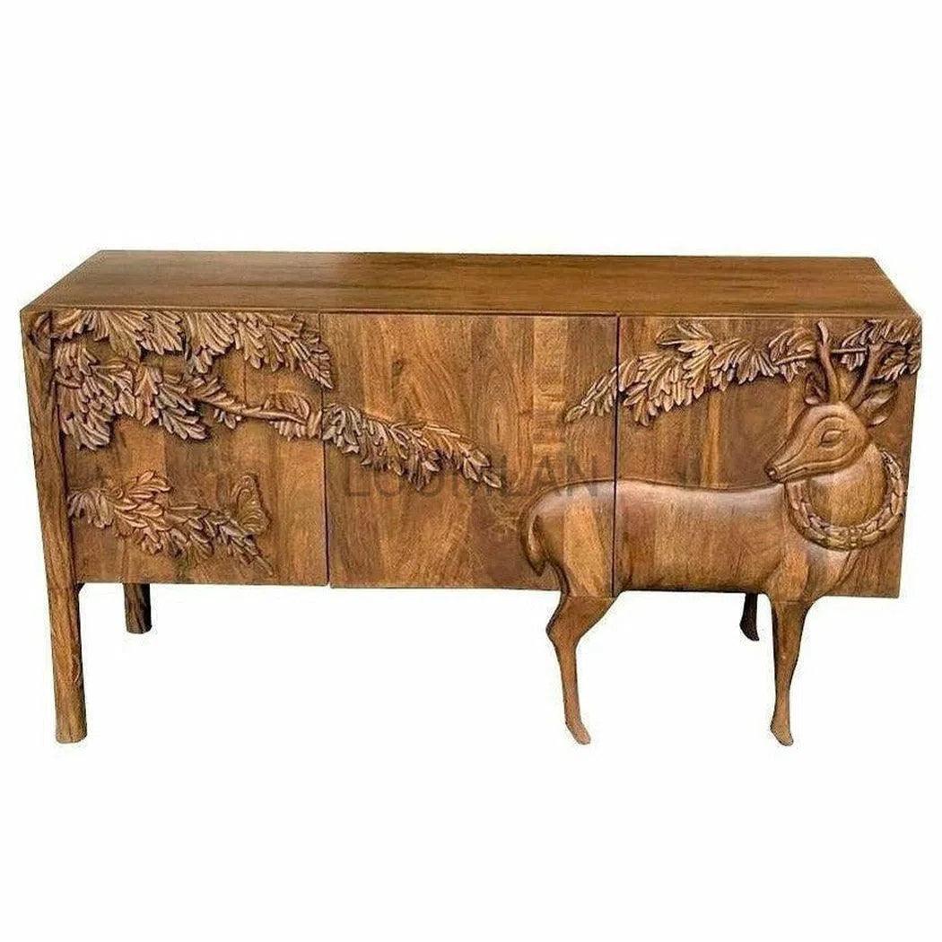 Mother Nature 60" Sideboard Deer Front Doors