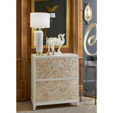 Mother Of Pearl Covered White Chest-Chests-Chelsea House-LOOMLAN