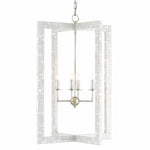 Mother of Pearl Silver Leaf Arietta Chandelier