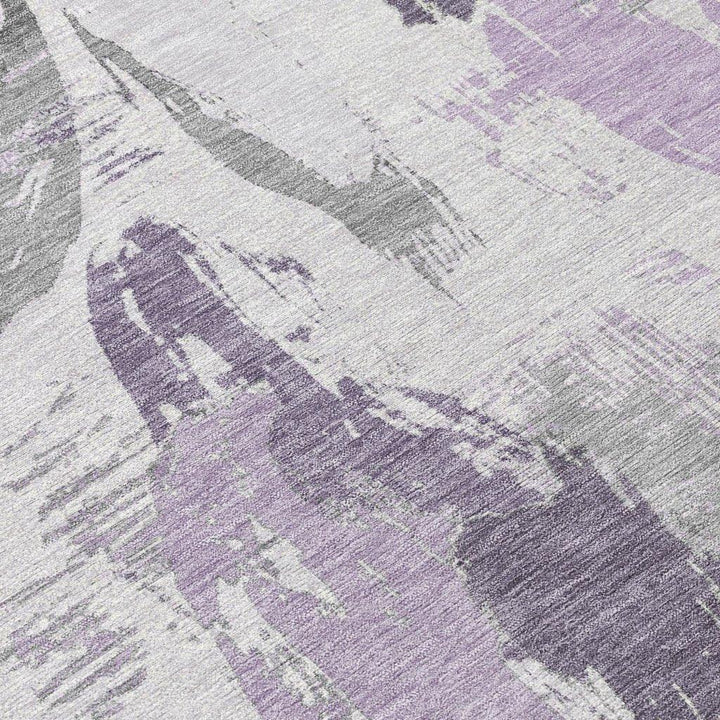 Motyfa Purple Washable Indoor - Outdoor Rug - LOOMLAN - LOOMLAN Rugs - Outdoor Rugs