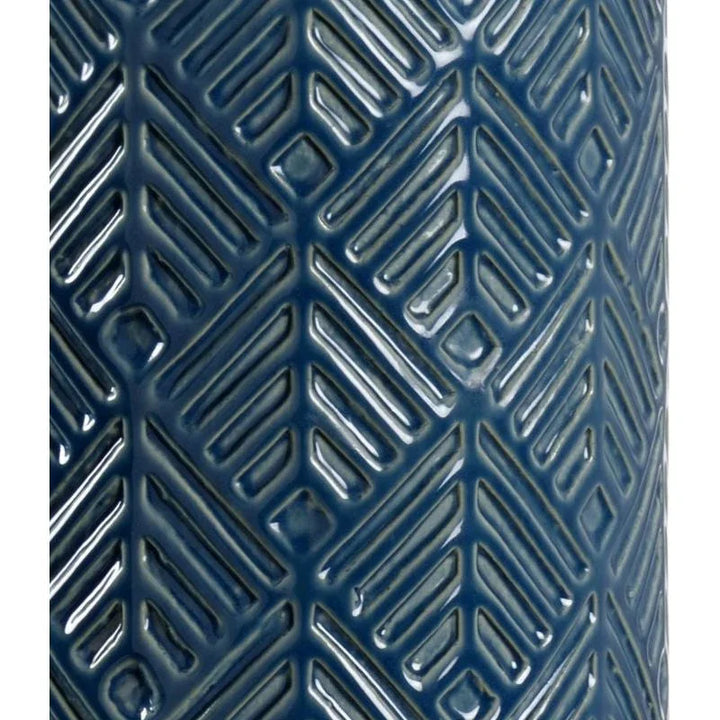 Mountain Pine Blue Glaze Ceramic Table Lamp - LOOMLAN - Wildwood - Table Lamps