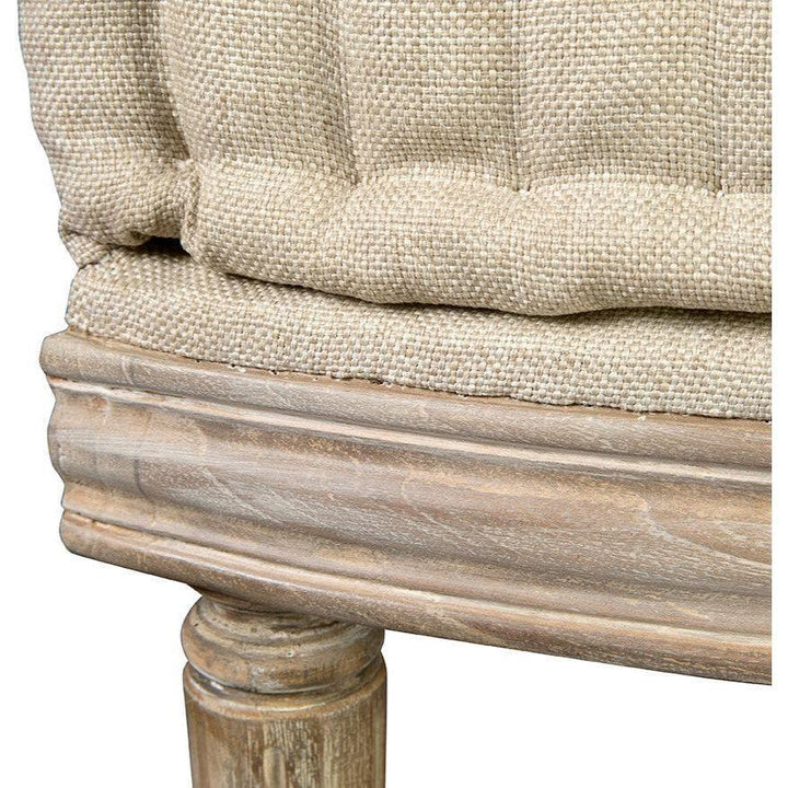 Mulligan Linen Backless Bench - LOOMLAN - Furniture Classics - Bedroom Benches