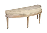 Mulligan Linen Upholstered Backless Bench