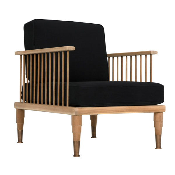 Murphy Chair, Teak-Accent Chairs-Noir-LOOMLAN