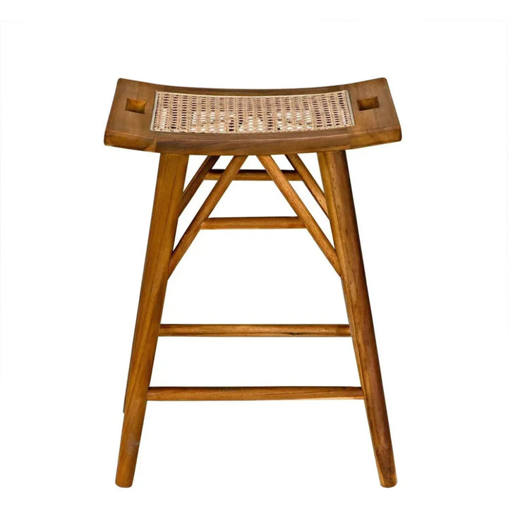 Murphy Counter Stool, Teak - LOOMLAN - Noir - Counter Stools