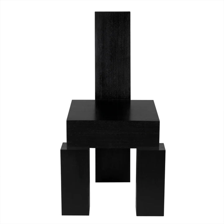 Murry Wooden Black Dining Chair - LOOMLAN - Noir - Dining Chairs