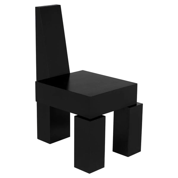 Murry Wooden Black Dining Chair - LOOMLAN - Noir - Dining Chairs