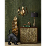 Musa Black Granite Based Floor Lamp-Floor Lamps-Currey & Co-LOOMLAN