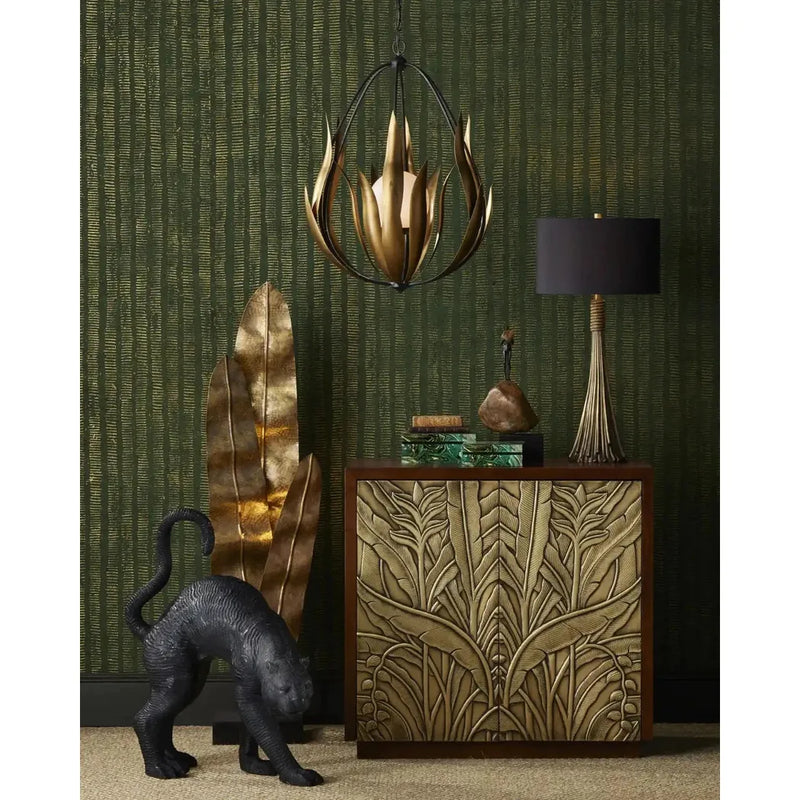 Musa Black Granite Based Floor Lamp