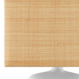 Musing White Composite And Wood Table Lamp