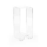 Mykonos Acrylic Made Clear Pedestal-Side Tables-Wildwood-LOOMLAN