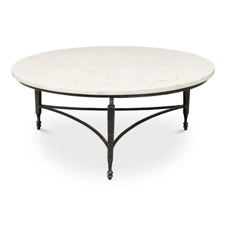 Mykos Round Coffee Table - LOOMLAN - Sarreid - Coffee Tables