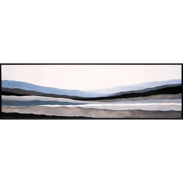 Mystic Landscape Wall Art 72x22 Black Floater