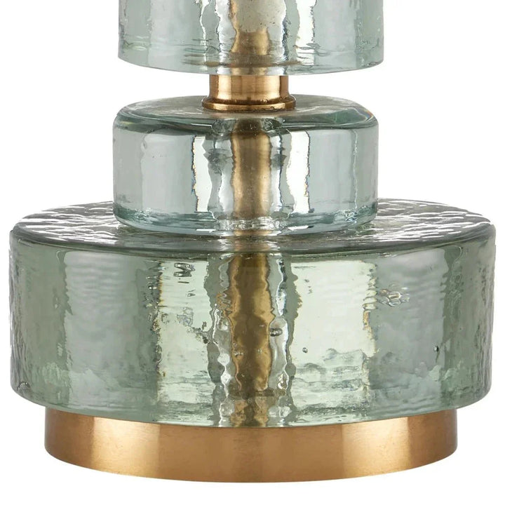 Mystras Modern Cast Glass Table Lamp - LOOMLAN - Currey & Co - Table Lamps