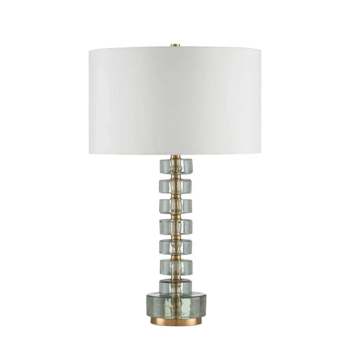 Mystras Modern Cast Glass Table Lamp - LOOMLAN - Currey & Co - Table Lamps