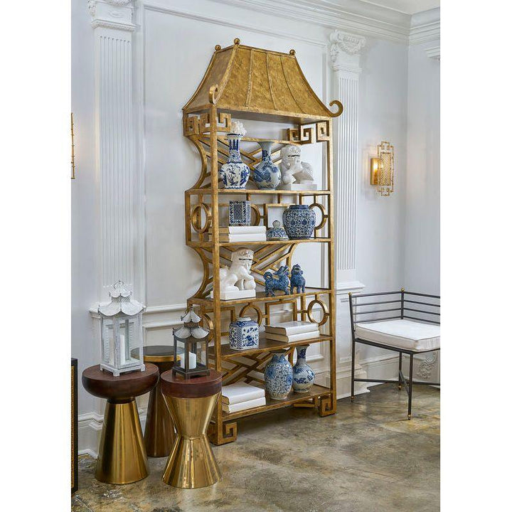 N. Y. Wooden Round Drinks Table - LOOMLAN - Chelsea House - Side Tables