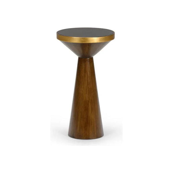 N. Y. Wooden Round Drinks Table - LOOMLAN - Chelsea House - Side Tables