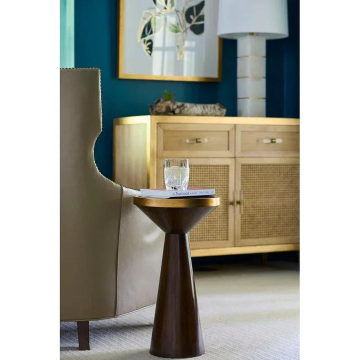 N. Y. Wooden Round Drinks Table - LOOMLAN - Chelsea House - Side Tables
