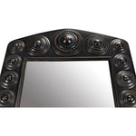 Nanna Mirror, Hand Rubbed Black Light Brown Trim