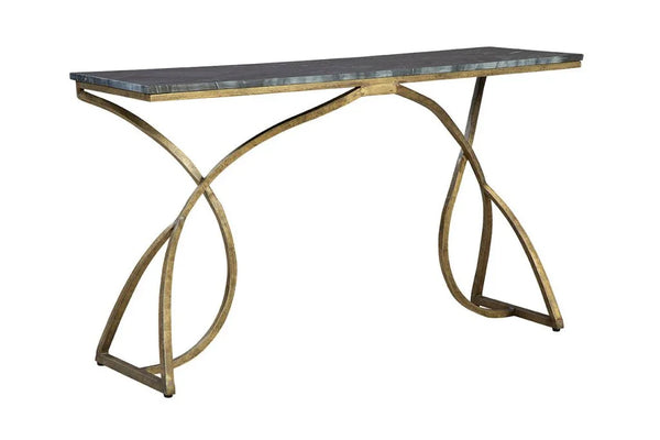 Nantes Marble Top Rectangular Console Table - LOOMLAN - Furniture Classics - Console Tables