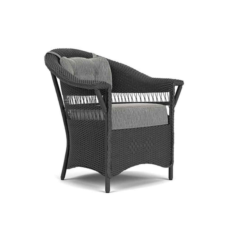 Nantucket Dining Armchair Premium Wicker Furniture Outdoor Dining Chairs LOOMLAN By Lloyd Flanders