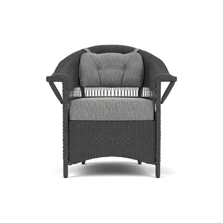Nantucket Dining Armchair Premium Wicker Furniture-Outdoor Dining Chairs-Lloyd Flanders-LOOMLAN