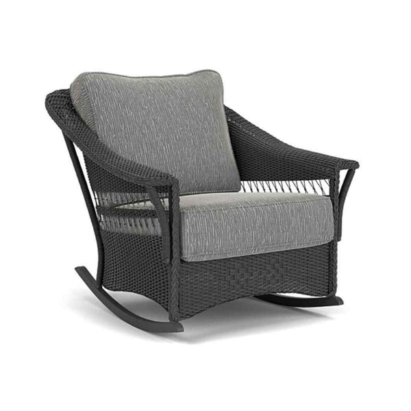 Nantucket Lounge Rocker Premium Wicker Furniture Outdoor Lounge Chairs LOOMLAN By Lloyd Flanders