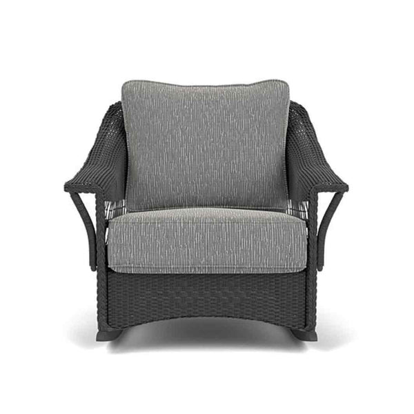 Nantucket Lounge Rocker Premium Wicker Furniture Outdoor Lounge Chairs LOOMLAN By Lloyd Flanders