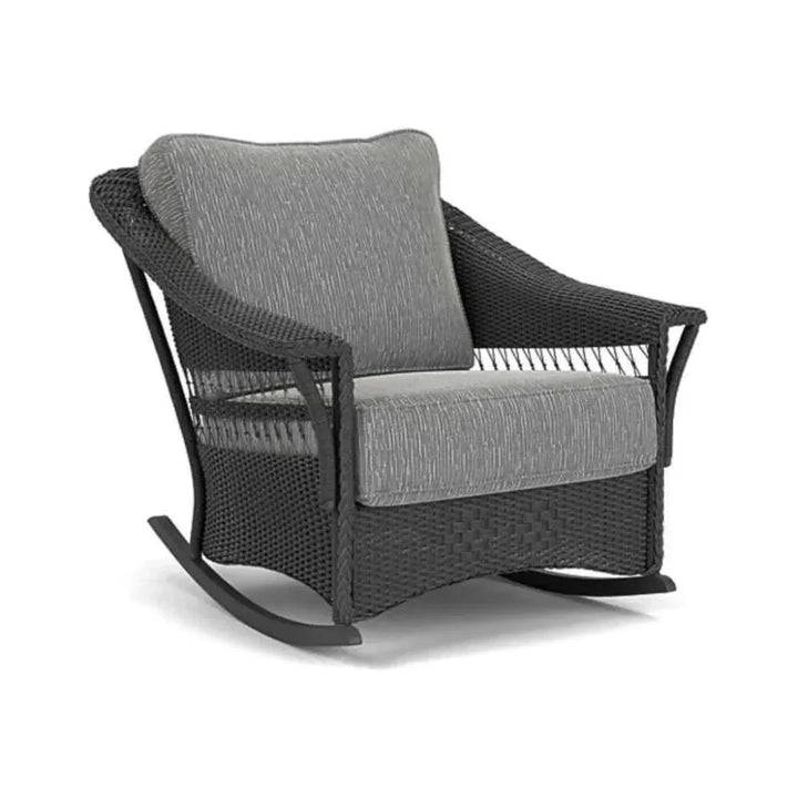 Nantucket Lounge Rocker Premium Wicker Furniture-Outdoor Lounge Chairs-Lloyd Flanders-LOOMLAN
