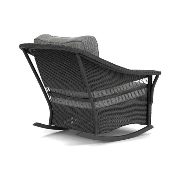 Nantucket Lounge Rocker Premium Wicker Furniture-Outdoor Lounge Chairs-Lloyd Flanders-LOOMLAN