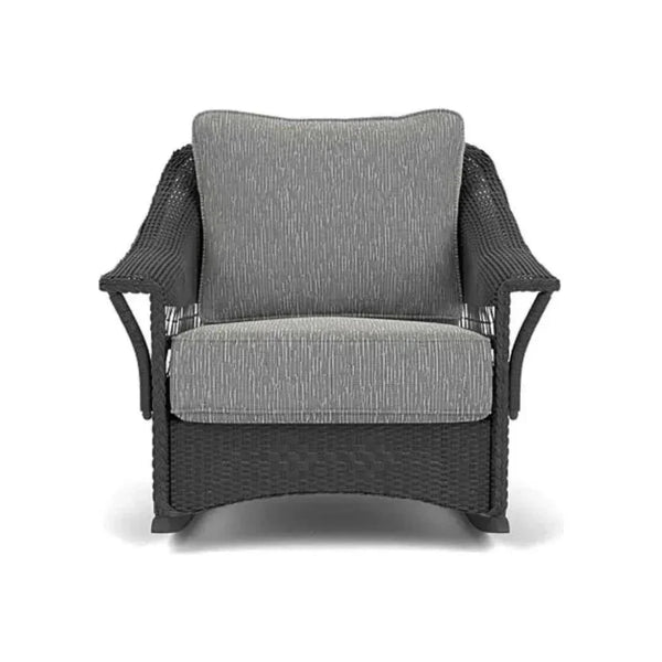 Nantucket Lounge Rocker Premium Wicker Furniture-Outdoor Lounge Chairs-Lloyd Flanders-LOOMLAN