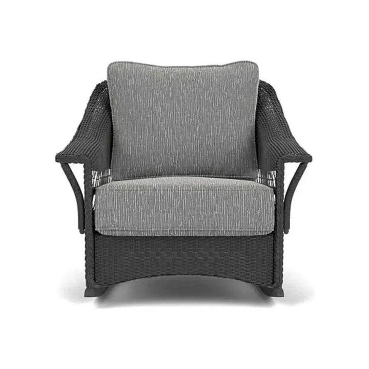 Nantucket Lounge Rocker Premium Wicker Furniture-Outdoor Lounge Chairs-Lloyd Flanders-LOOMLAN