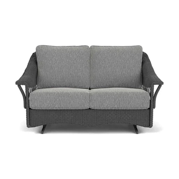 Nantucket Loveseat Glider Premium Wicker Furniture - LOOMLAN - Lloyd Flanders - Outdoor Sofas & Loveseats