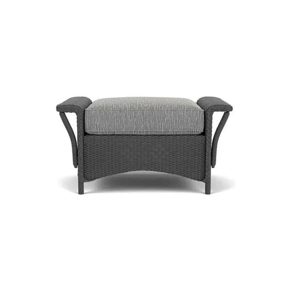 Nantucket Ottoman Premium Wicker Furniture-Outdoor Ottomans-Lloyd Flanders-LOOMLAN