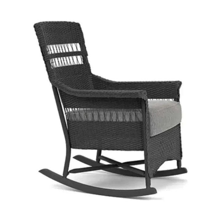 Nantucket Porch Rocker Premium Wicker Furniture-Outdoor Lounge Chairs-Lloyd Flanders-LOOMLAN