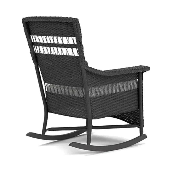 Nantucket Porch Rocker Premium Wicker Furniture-Outdoor Lounge Chairs-Lloyd Flanders-LOOMLAN