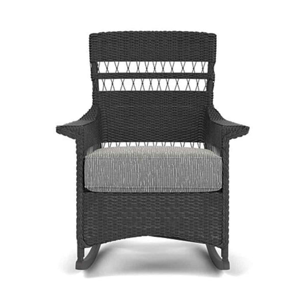 Nantucket Porch Rocker Premium Wicker Furniture Outdoor Lounge Chairs LOOMLAN By Lloyd Flanders