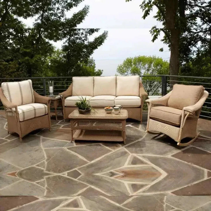 Nantucket Sofa Premium Wicker Furniture Lloyd Flanders - LOOMLAN - Lloyd Flanders - Outdoor Sofas & Loveseats