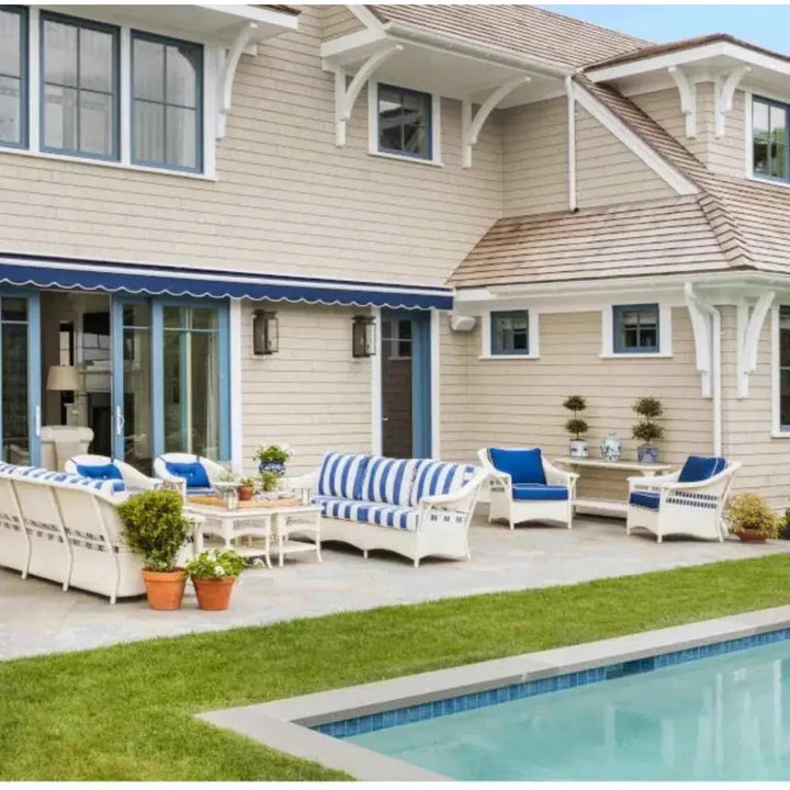 Nantucket Sofa Premium Wicker Furniture Lloyd Flanders - LOOMLAN - Lloyd Flanders - Outdoor Sofas & Loveseats