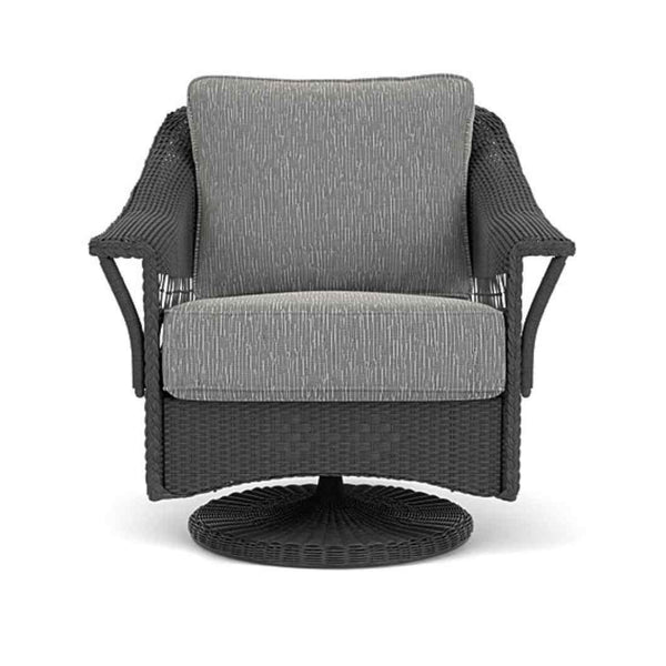 Nantucket Swivel Glider Lounge Chair Premium Wicker Furniture Outdoor Accent Chairs LOOMLAN By Lloyd Flanders