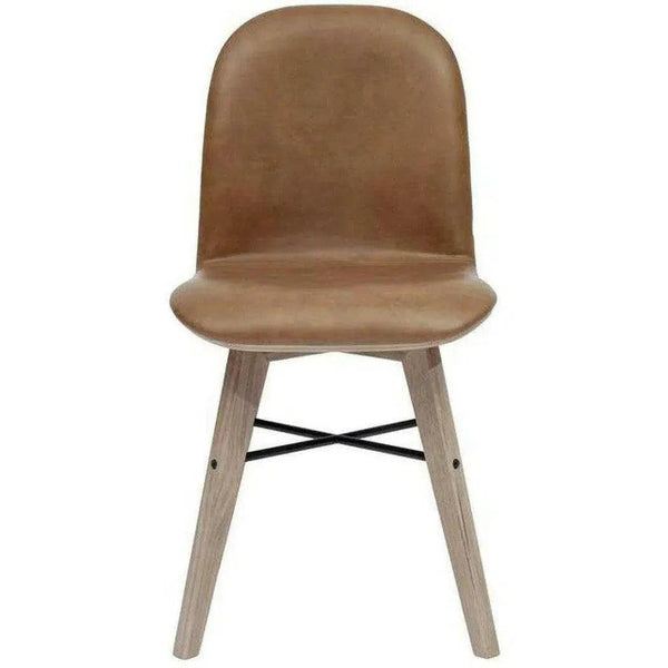 Napoli Leather Armless Dining Chair 2PC