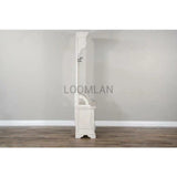 Narrow Entryway Bench Hall Tree With Mirror