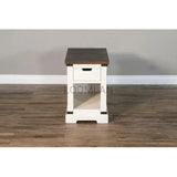 Narrow Wood End Table 1 Drawer