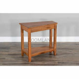 Narrow Wood Sedona Chair Side Table Side Tables LOOMLAN By Sunny D