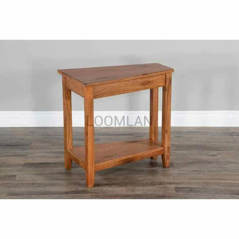 Narrow Wood Sedona Chair Side Table