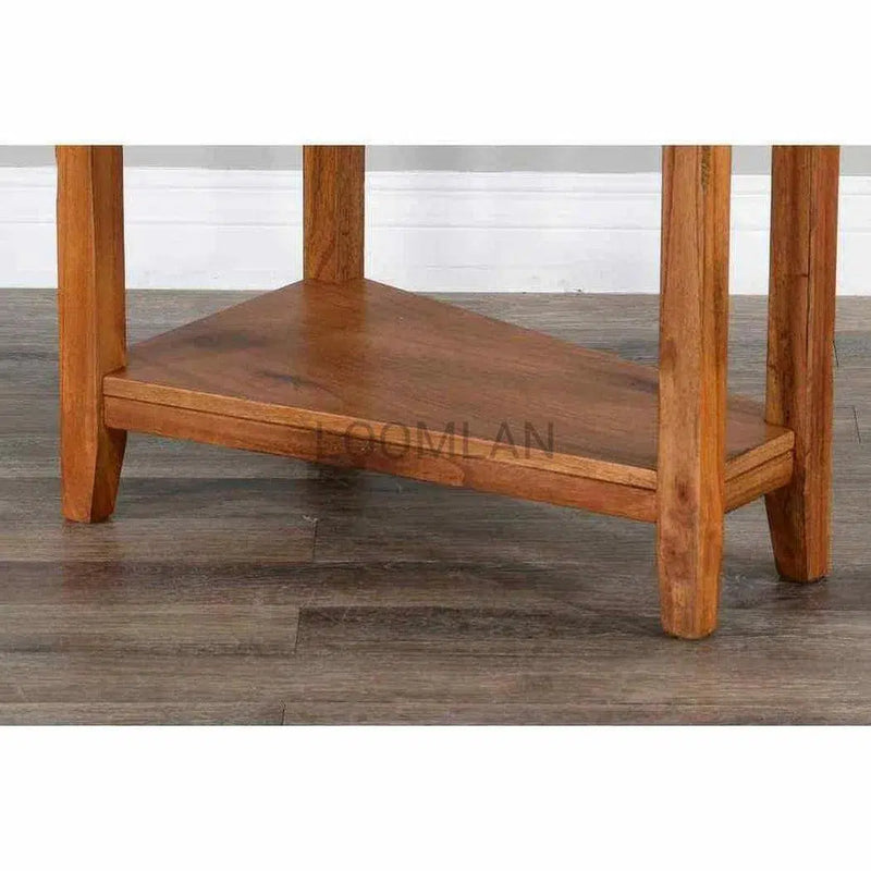 Narrow Wood Sedona Chair Side Table Side Tables LOOMLAN By Sunny D