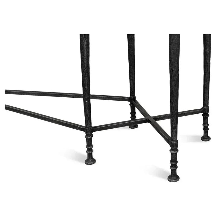 Nathaniel Console Table Slim Two Tone Wood 80" - LOOMLAN - Sarreid - Console Tables