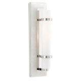 Natural Alabaster Opaque White Bruneau Nickel Wall Sconce Wall Sconces LOOMLAN By Currey & Co