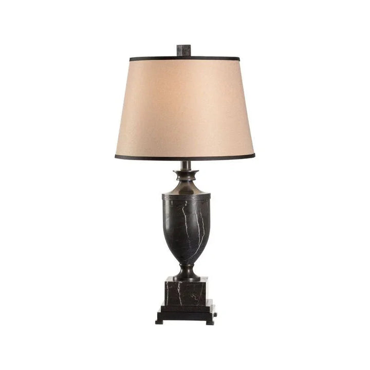 Natural Black Marble Urn Table Lamp - LOOMLAN - Wildwood - Table Lamps